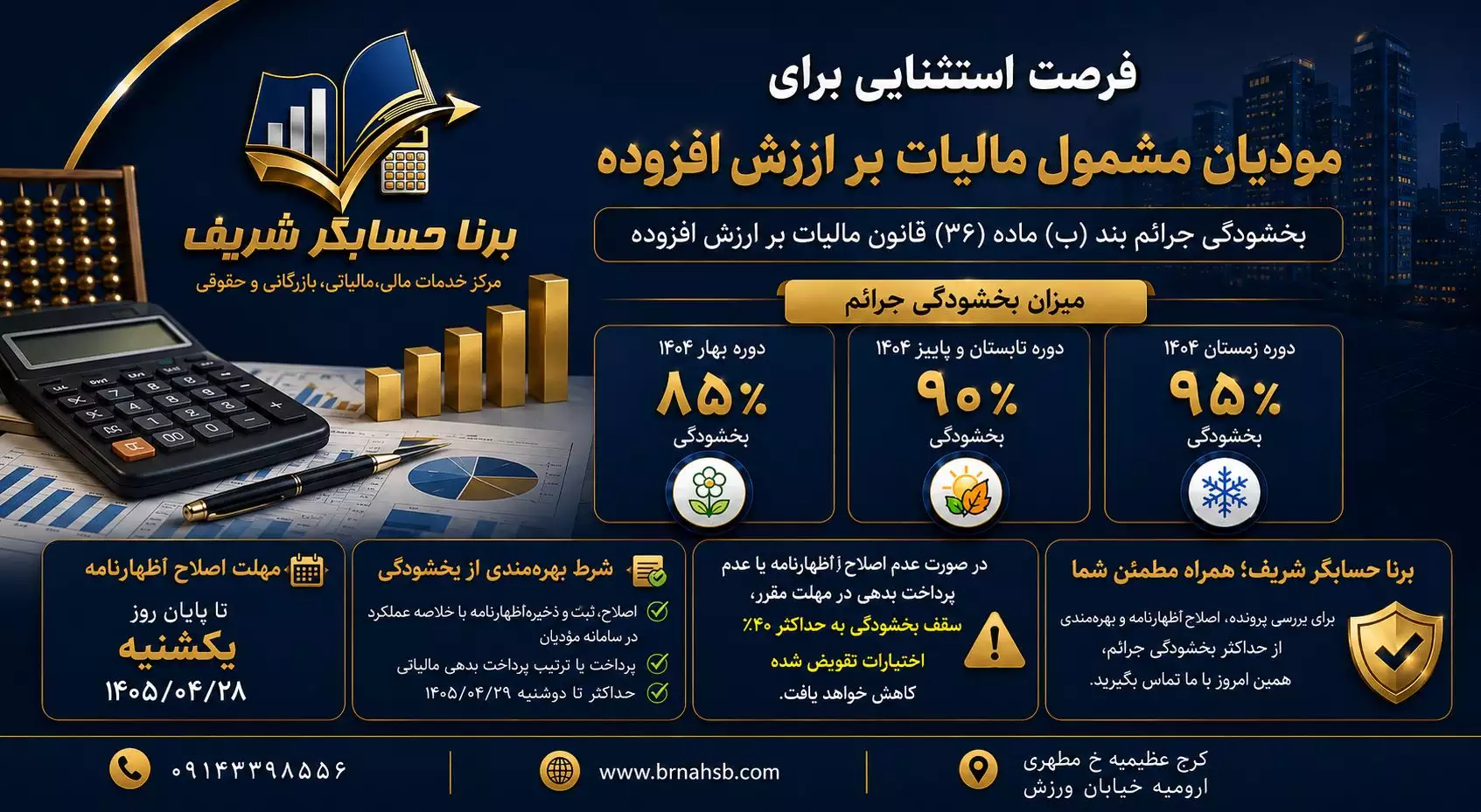 بخشودگی جرائم مالیات بر ارزش افزوده ۱۴۰۴ | فرصت طلایی برای مؤدیان